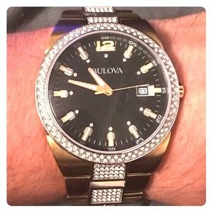 Bulova Iced Out Mens Watch